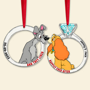 Set Of 2 Personalized Ornaments For Couple, PW-05QHTN241023, Christmas Gift, Anniversary Gift Ideas - Ornament - GoDuckee