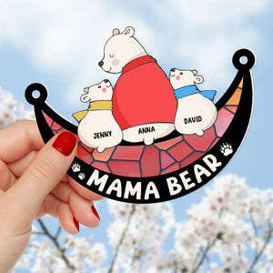 Personalized Gifts For Mom Suncatcher Window Hanging Ornament 01natn250424 - Ornaments - GoDuckee