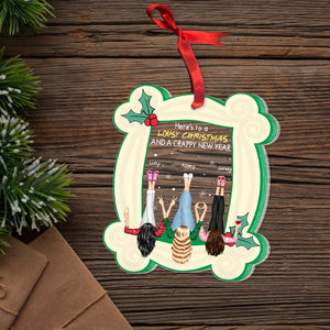 Friends Personalized Acrylic Ornament, Lousy Christmas & A Crappy New Year, Funny Christmas Gift For Friends 05QHHN211123HH - Ornament - GoDuckee