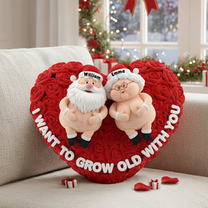 Naughty Old Couple Pillow - Personalized Gifts For Couple 01ohlu181125 - Pillow - GoDuckee