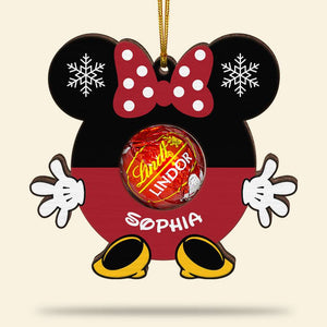 Cute Chocolate Holder, Personalized Wood Ornament, Unique Christmas Gifts, Christmas Tree Decorations, 06qhqn251123 - Ornament - GoDuckee