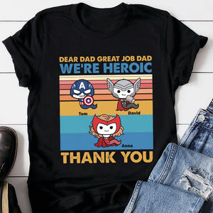 Dear Dad Great Job-Personalized Shirt, Gift For Dad-1OHTN180523 - Shirts - GoDuckee