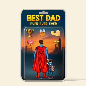 Super Dad Plaque - Personalized Gifts For Dad 01hupu300425pa - Shaped Plaques - GoDuckee