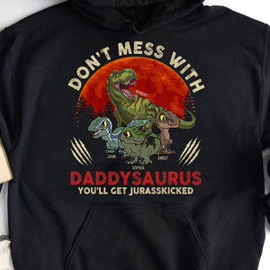 Dad Don't Mess With Daddysaurus 01dnqn260523 Personalized Shirt - Shirts - GoDuckee