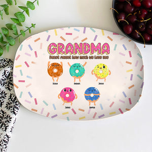 Best Grandma, Donut Forget How Much We Love You, Personalized Resin Plate, Gifts For Grandma - Resin Plate - GoDuckee
