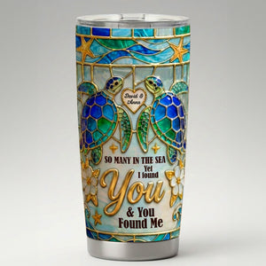 Ocean Love Tumbler - Personalized Gifts For Couple Tumbler 05TOTN150126 - Tumbler Cup - GoDuckee