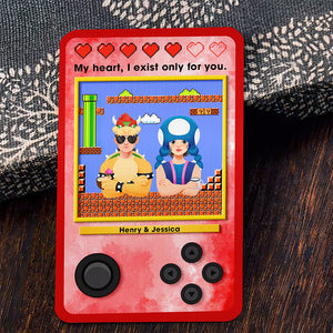 Personalized Gift For Couple Aluminum Wallet Card I Exist Only For You 05TOQN051224PA - Wallet Card - GoDuckee