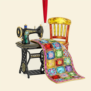 Sewing Machine Ornament - Personalized Gifts For Sewing Lovers 04ohta150825 - Ornament - GoDuckee
