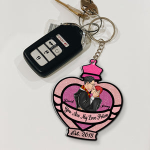 Couple 04topo240823tm, Personalized Keychain - Keychains - GoDuckee