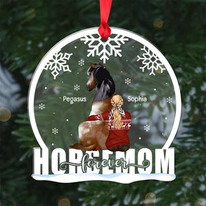 Horse Mom Forever, Gift For Horse Lover, Personalized Ornament, Horse Mom Ornament, Christmas Gift - Ornament - GoDuckee