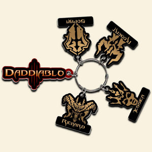 Personalized Gifts For Dad Tag Keychain 01QHDT270524 Father's Day - Keychains - GoDuckee