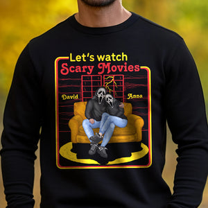 Let's Watch Scary Movies, Personalized Horror Shirt, Coupe Gift - Shirts - GoDuckee