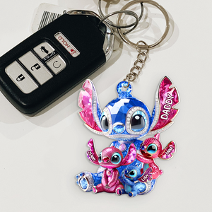 Monster Dad Keychain - Personalized Gifts For Dad 03tgpu280425 - Keychains - GoDuckee