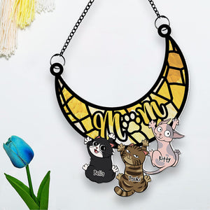 Personalized Gifts For Cat Lovers Suncatcher Window Hanging Ornament 06qhqn250424 - Ornaments - GoDuckee