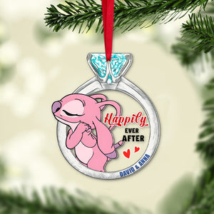 Set Of 2 Personalized Ornaments For Couple, PW-03QHTN051023, Christmas Gift, Anniversary Gift Ideas - Ornament - GoDuckee