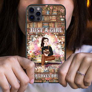 Personalized Gifts For Book Lover Phone Case Girl Reading Book 01XQDT140125PA - Phone Case - GoDuckee