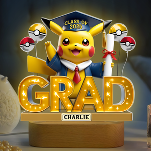 Graduation Led light With Oval Base - Personalized Gifts For Graduates 01napu060525 - Led Night Light - GoDuckee