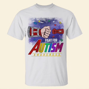 Personalized Gifts For Autism Mom Shirt 04tgtn260225ha Fight For Autism Awareness - Shirts - GoDuckee
