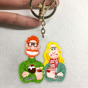 Personalized Gifts For Couple Keychain 061ACPU121124PA - Keychains - GoDuckee