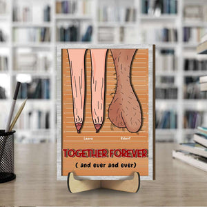 Personalized Gifts For Couple Wood Sign Together Forever - Wood Signs - GoDuckee