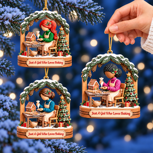 Baking Girl Christmas Ornament - Personalized Gifts For Baking Lovers 03pgqn151026 - Ornament - GoDuckee