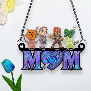 Personalized Gifts For Mom Suncatcher Window Hanging Ornament 02naqn250424 Mother's Day - Ornaments - GoDuckee