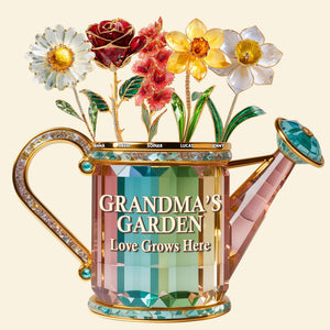 Grandma Birth Month Flowers Acrylic Plaque - Personalized Gifts For Grandma 04tgtn040625 - Shaped Plaques - GoDuckee