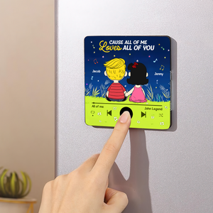 Custom Music Gifts For Couple Fridge Magnet 04topu301224hg - Fridge Magnet - GoDuckee