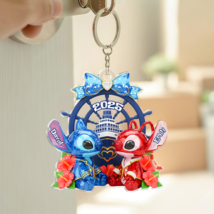Cruise Ship Couple Acrylic Keychain - Personalized Gifts For Couples 07NAPU280525 - Keychains - GoDuckee