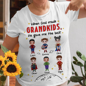 Personalized Gifts For Grandma Shirt The Best Grandma 02QHDT150224PA - 2D Shirts - GoDuckee