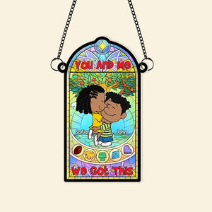 Personalized Gifts For Couple Suncatcher Ornament 01OHMH060125HG - Ornament - GoDuckee