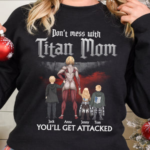 Personalized Gifts For Mom Shirt Don't Mess With Mom You'll Get Attacked 05QHTN170124HH GRER2005 - 2D Shirts - GoDuckee