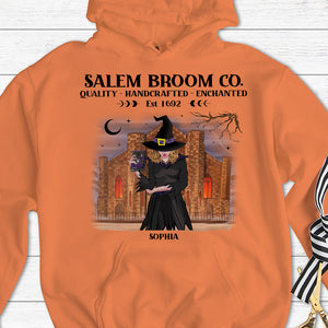 Salem Broom Co. Personalized Shirt - Gift For Witch Lover - Shirts - GoDuckee
