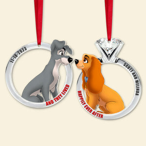 Set Of 2 Personalized Ornaments For Couple, PW-03QHTN241023, Christmas Gift, Anniversary Gift Ideas - Ornament - GoDuckee