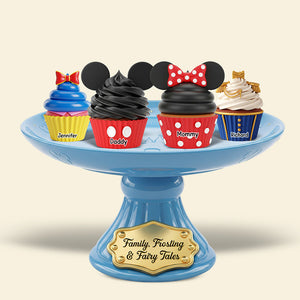 Family Cupcakes Acrylic Plaque Personalized Gifts For Family 05OHQN040625 - Shaped Plaques - GoDuckee