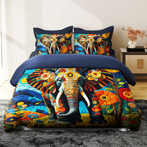 Personalized Gifts For Elephant Lover Quilt Bed Set 04HUMH170125 - Blanket - GoDuckee