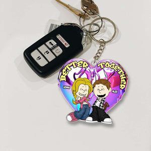 Personalized Gifts For y2k Couple Keychain 012OHMH301224HG - Keychains - GoDuckee