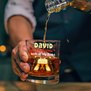 Naughty Couple Drinking Glass - Personalized Gifts For Couple 05naqn221025 - Whiskey Glass - GoDuckee