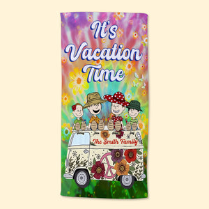 Personalized Gifts For Family Beach Towel It's Vacation Time 04TOMH080125PA - Beach Towel - GoDuckee