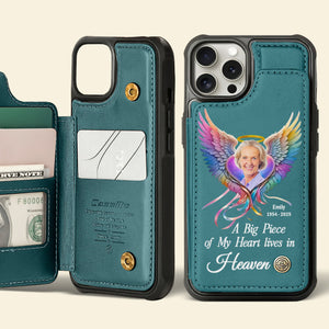 Personalized Gifts For Heaven Leather Flip Wallet Phone Case 03ACDT210325 - Phone Case - GoDuckee