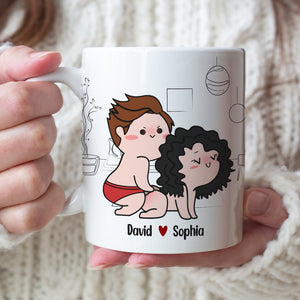 I'm Definitely Coming Back For More-Gift For Couple- Personalized Coffee Mug- Funny Couple Mug - Coffee Mug - GoDuckee