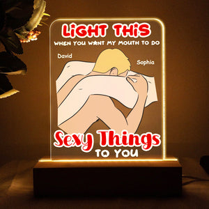 Personalized Gifts For Couple LED Light Make Love Couple 07OHDT080124 - Led Night Light - GoDuckee