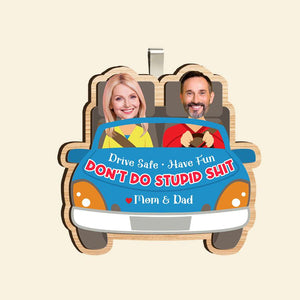 Personalized Gifts For Son or Daughter Car Visor Clip, Mom/Dad's Advice 01NAMH240724 - Car Visor Clip - GoDuckee
