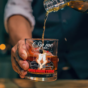 Personalized Gifts For Couple Round Whiskey Glass 06toqn150125hg - Whiskey Glass - GoDuckee