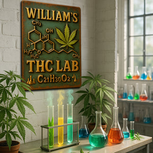 Botanical Chemistry Lab Metal Sign - Personalized Gifts For Weed Lovers 04TOLU050625 - Metal Signs - GoDuckee