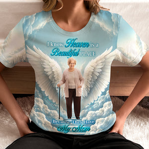 Custom Photo Gifts for Mom 3D Shirt, Memorial Gifts for Heaven 02xqqn220225 - AOP Products - GoDuckee