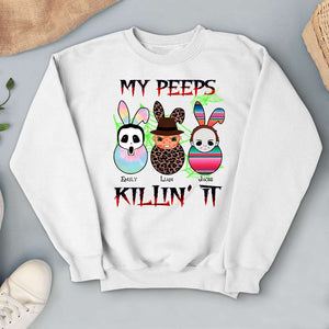 Personalized Gifts For Family Shirt My Peeps Killin It 01KAPU210224 - 2D Shirts - GoDuckee