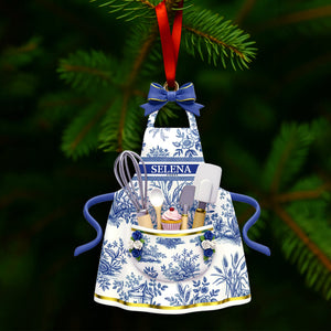 Baking Apron Ornament - Personalized Gifts For Cooking Lovers 01pglu071125 - Ornament - GoDuckee