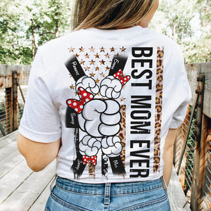 Best Mom Ever, Gift For Mom, Personalized Shirt, Mom And Kids Hand Shirt, Mother' Day Gift 04NAHN040423 - Shirts - GoDuckee