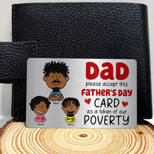 Personalized Gifts For Dad Aluminum Wallet Card 022toqn210125hh - Wallet Card - GoDuckee
